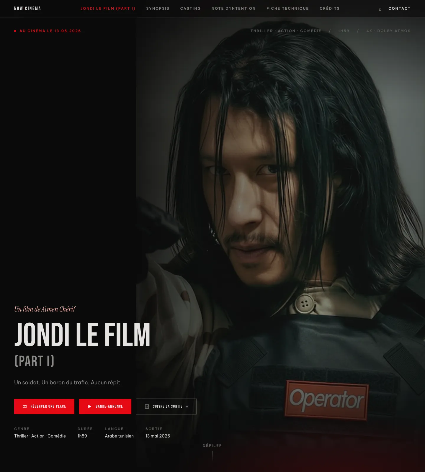 Page d'accueil de now-cinema.com