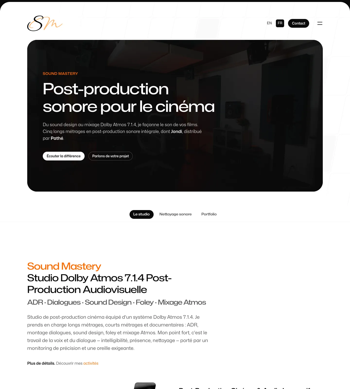 Page d'accueil de soundmastery.net